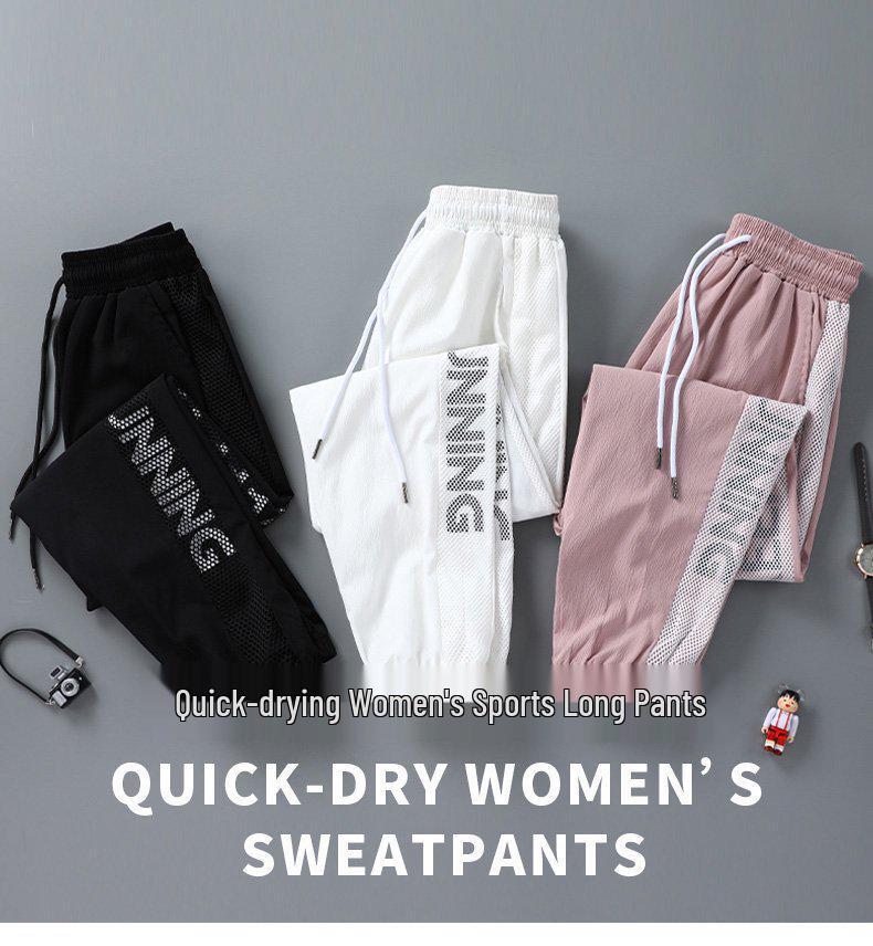 Lightweight Breathable Cropped Joggers - Loose Fit Harem Style for Daily Wear