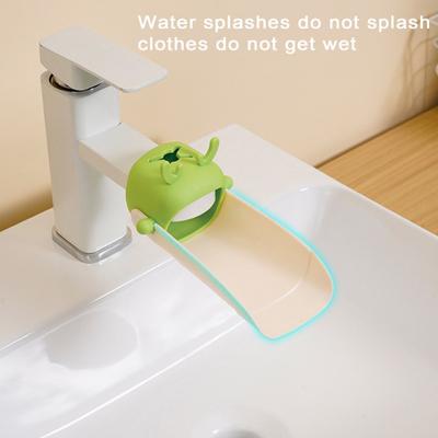 Sink Faucet Extender Cartoon Deer Shape Prevents Splashing Optimal Water Output Toddlers Kids Hand Washing Faucet Extension Port for Bathroom Kitchen