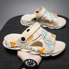 Fashion Men's Outdoor Indoor Thick Bottom Slippers Male Students Walking Casual Sandals Water Shoes
