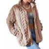 Autumn Winter Women Plush Velvet Jacket Zipper Long Sleeve Coats Female Solid Color Thickened Warm Outerwear Lady Jackets