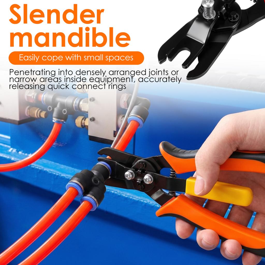 Air Hose Connector Removal Tool Push To Connect Removal Tool Air Line Fittings Quick Connect Hose Fittings for Removing Push Fit