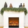 2025 Christmas cedar garland realistic Garden Greenery pine vines Garland Holiday Party Decoration For Fireplace Door