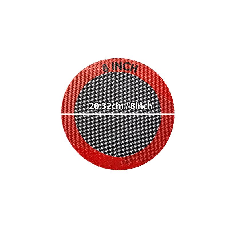 M-1/3PCS Round Silicone Perforated Baking Mat, Non-Stick Reusable Baking Sheets, For Pizza, Bread, Cake Pan, Air Fryer, Oven