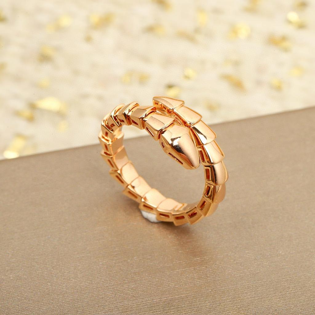 New Hot Brand Vintage Women's Rings Luxury Jewelry For Women Snake Type Designer Ring Fashion Pure 925 Silver Lady Party Rings