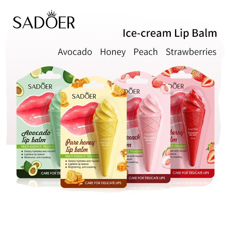 Ice Cream Lipstick 6g Avocado Hydrating Honey Moisturizing Moisturizing Skin Care Products
