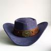 Heart Shaped Cowboy Hat Horse Head Leather Accessory Western Cowboy Hats Vintage Big-edge Gentleman Cowgirl Jazz Hat Holidays