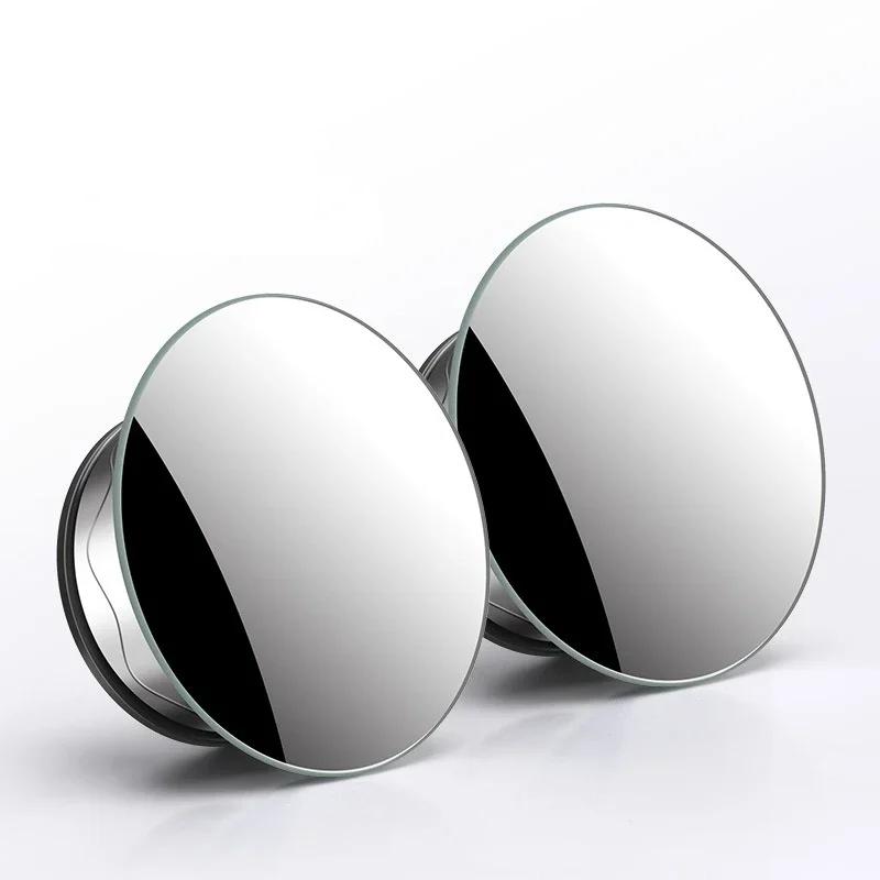 Car Blind Spot Rear View Mirror Wide Angle 360 Degree Adjustable Small Round Mirrors Reverse Auxiliary Rearview Convex Mirror