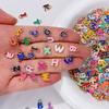 100pcs Colorful Enamel A-Z Alphabet Charms Metal Letter Pendants For DIY Jewelry Making Bulk Charms For Jewelry Making Pendants