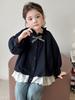 Girls' Korean Style Jacket with Bow - 2025 Spring/Autumn Lightweight Fashion Top