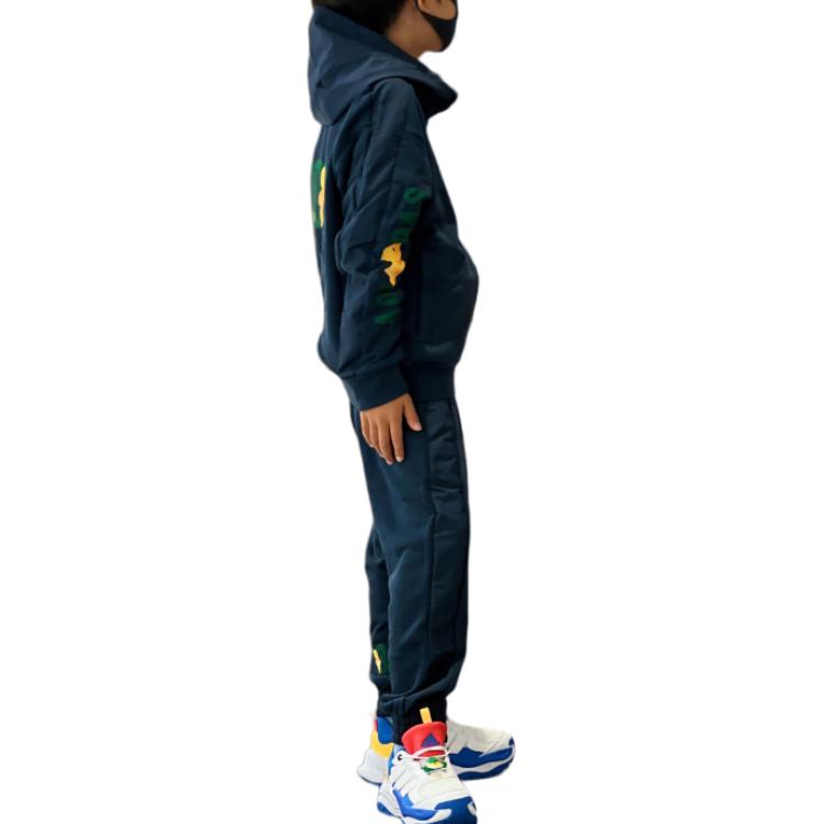 adidas Casual Sportswear Milk Dragon Co-branded Dark Blue Children Aged 3-7 Years Old JC6875
