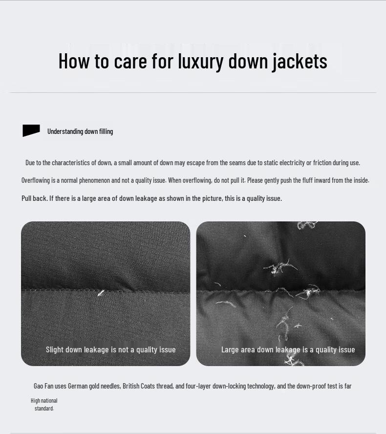 Gaofei Black Gold Pioneer 4.0 Unisex Mid-Length Goose Down Jacket