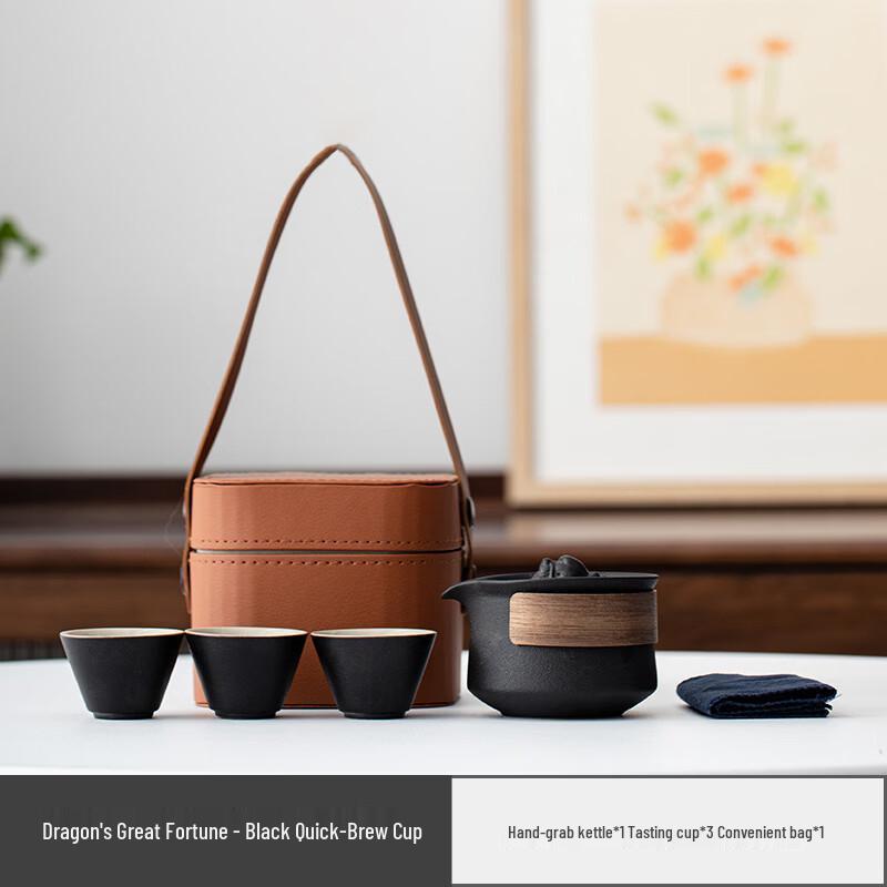 Ai Qi Yi Xuan WZ Ceramic Portable Tea Set