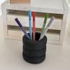 1PCS Creative Tire Modeling Office Supplies Desktop Multi-function Storage Pen Holder Makeup Brush Ornament