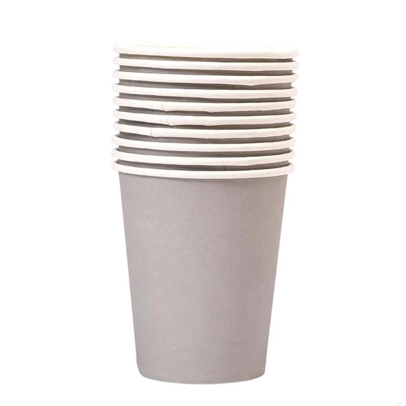 Pack Of 10 Disposable Single Wall Cups Hand Painted Drinking Cup Use Friendly Coffee Cups Durable And Leak Proof Design