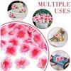 7/14Pcs Peach Blossom Petals Artificial Flower Heads Cherry Blossom Heads Home Room Decor Bridal Wedding Decoration Accessories