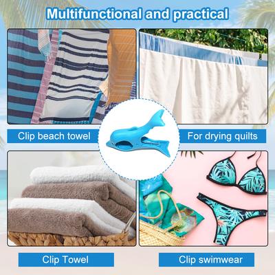 Niedlicher Tier Strandtuchklemmen Tier Dekorative Wäscheklammern Nadeln Kunststoff Tier Handtuch Windklemmen für Sonnenliege Strandliege