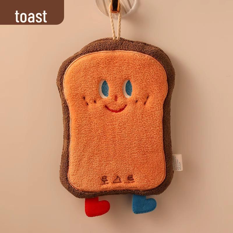 Absorbent Quick-Dry Cartoon Hand Towel - Thick Kitchen Dishcloth for Kids