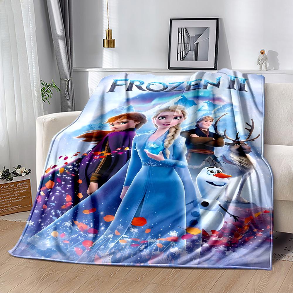 Frozen Adventure Blanket Comfortable Great for Picnics Seaside Bedding for All Seasons Warmthful Decor Gift for Travel Home Birthdays