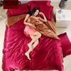 Wed Of Set Bed Fourpiece Set Pillowcase Couvre Lit Luxury Wrinkle Home Ptian Cotton Satin