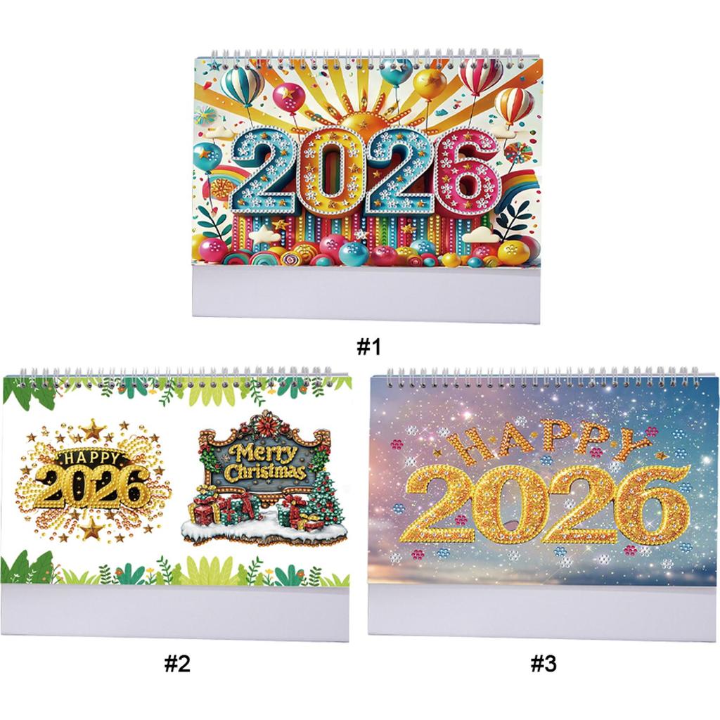 Diamond Painting Monthly Calendar Kit Diamond Painting Paper Calendar Monthly Flip Tabletop Calendar for Adults Beginners