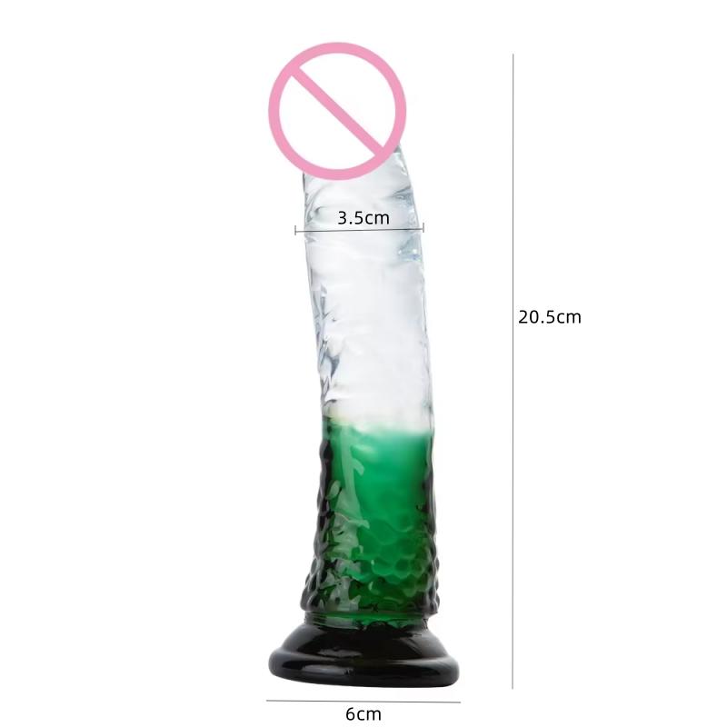 Transparent Realistic Dildo Jelly Penis Suction Cup Dildo Female Masturbator Clitoral Stimulator Big Dick Lesbian Sex Toys