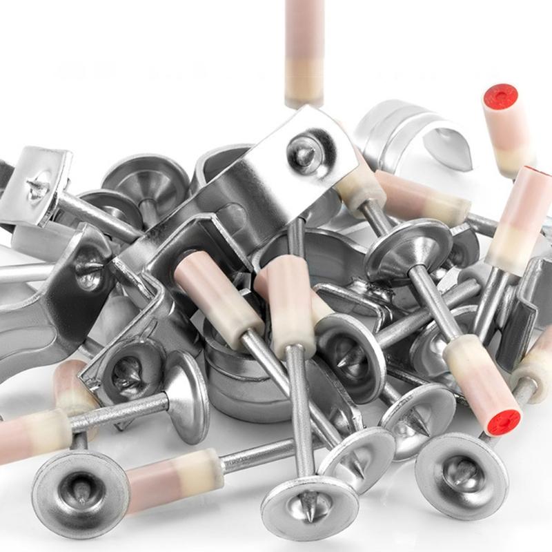 100 Stück Stahldorn für Deckendekoration PoPing Nieten Flansch Blindnieten Blindnieten für Holzbearbeitung