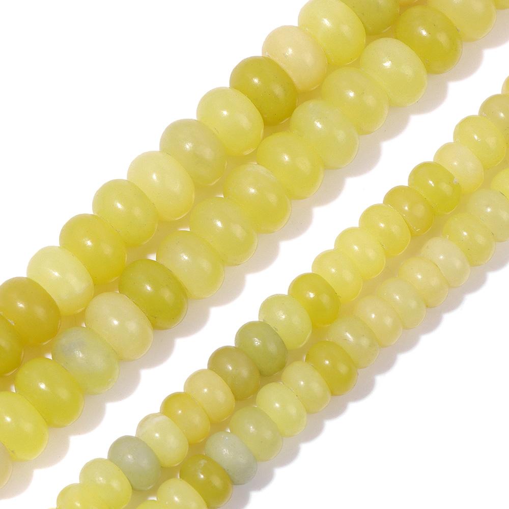 4X6/5X8MM Natural Crystal Stone Abacus Beads Loose Rondelle Spacers Bead Charm For Jewelry Making Bracelet Accessories Finding