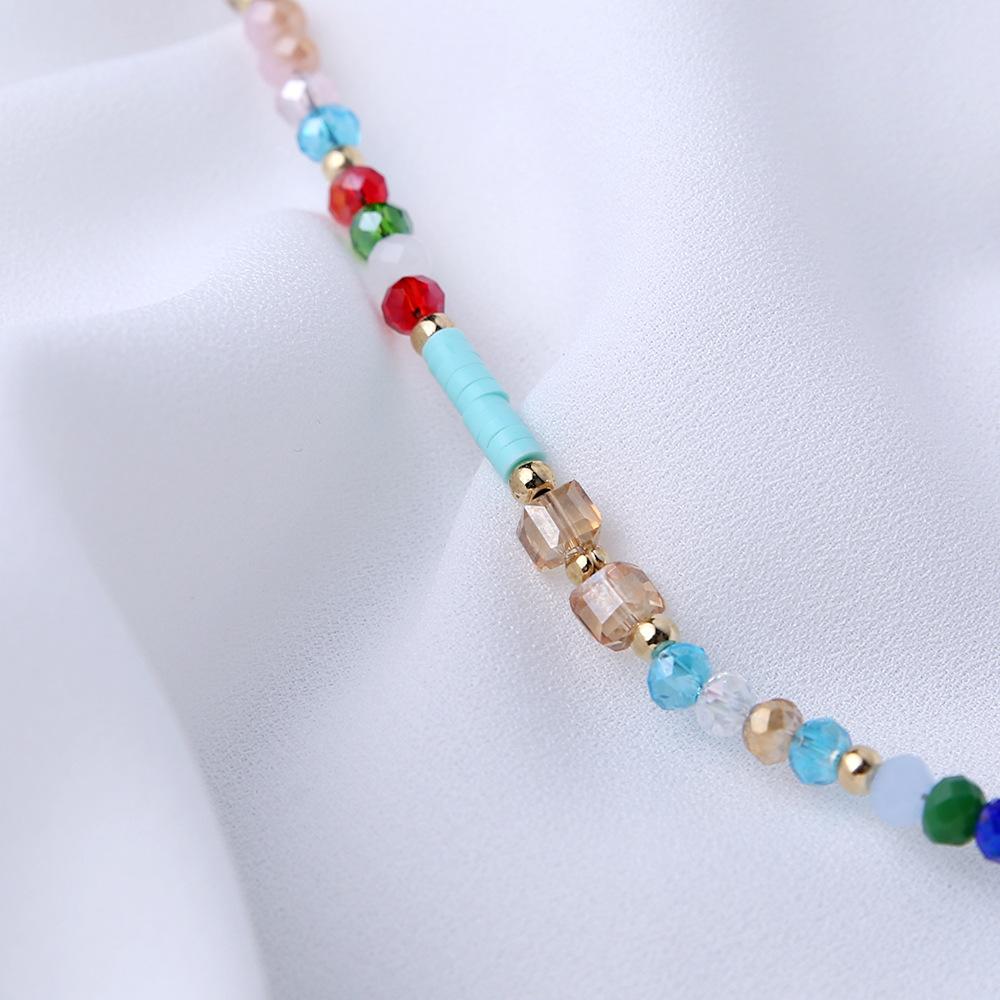 Women Bohemian Jewelry - Personality Bracelet Beach Anklet Simple Beaded Jewelry Contrast Color Fashion Handmade  Accessories