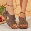 Fashion Platform Wedge Sandals for Women Summer Leisure Comfortable Non Slip Thick Bottom Beach Shoes Sandalias Mujer Plus Size 43