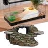 Acquario Terrazza Resistente all'usura Infrangibile Non sbiadisce Senza inquinamento Scala al tramonto Tartaruga Scala rampicante Roccia per acquario