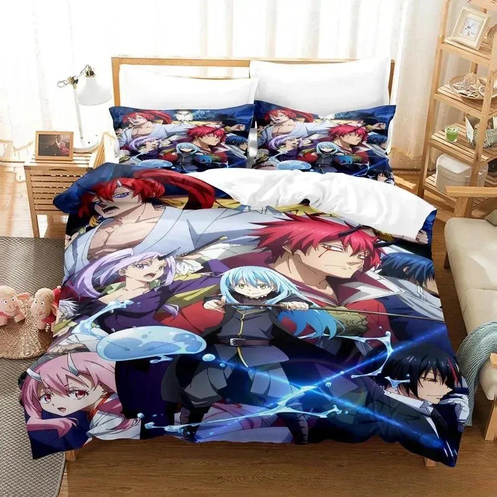 That Time I Got Reincarnated As a Slime Bedding Set Single Twin Full Queen King Size Bed Set Adult Kid Bedroom Duvet Cover Sets