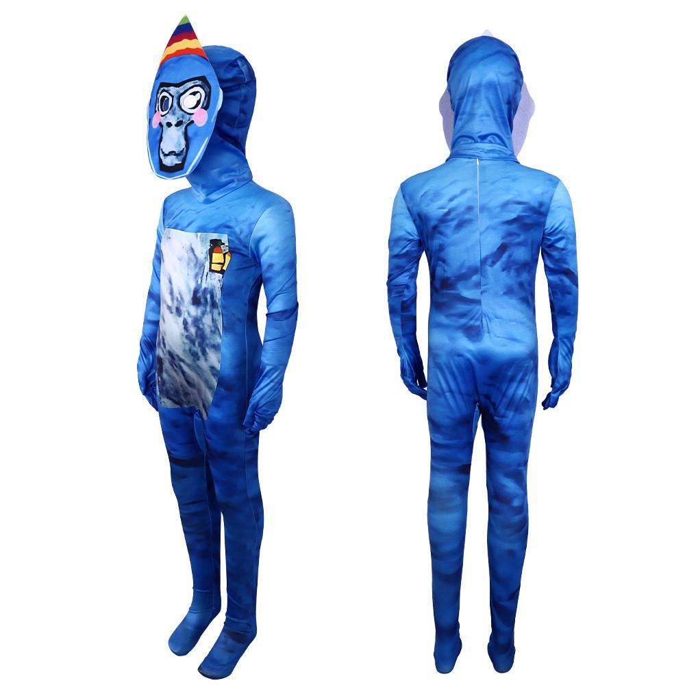 Child Tag Gorilla  Cosplay Costume Jumpsuits Halloween Party Performance Stage