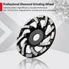 125mm L-Type Marble Stone & Concrete Grinding Wheel with 8 Slanted & 8 Horizontal Segments - Epoxy Floor Disc.