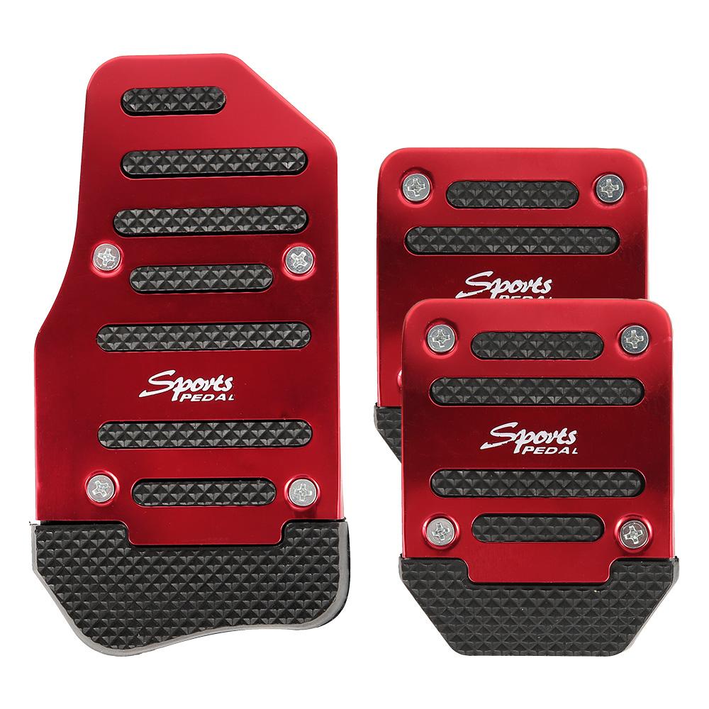 

3PCS/Set Car Brake Pedal Covers Set Non-slip Auto Gas Brake Foot Pedal Pad Universal Automatic Foot Treadle Covers Auto Interior