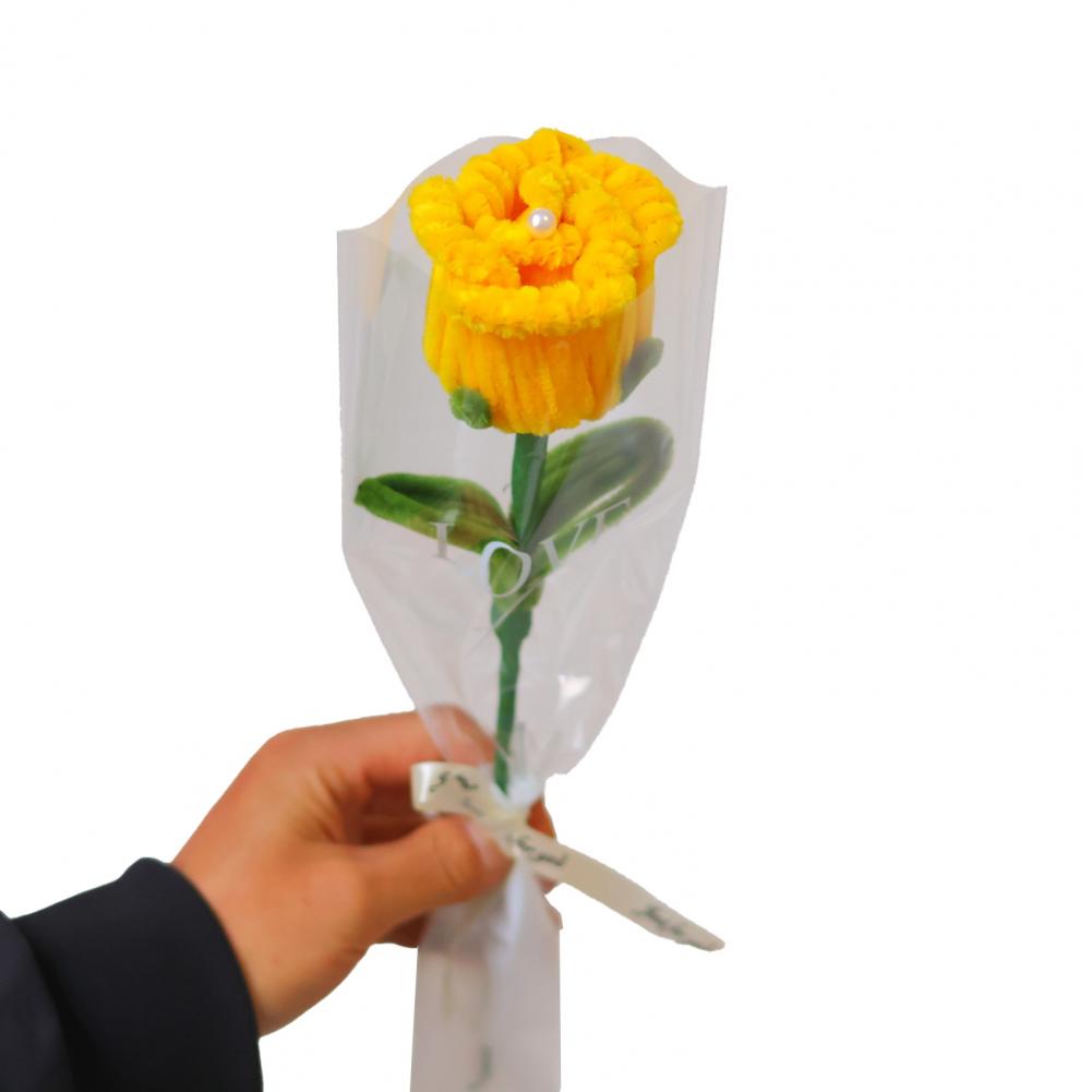 Künstliche Blume Langlebig Niemals Verwelkend Handgefertigt Verdrehte Stöcke Seidenblumen Realistisches Künstliches Blumengesteck Heimdekoration