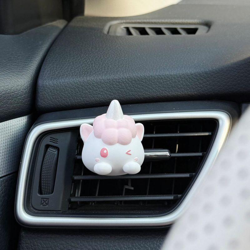 

Unicorn Car Air Freshener Car Vent Decoration Fragrance Perfume Air Conditioning Diffuser Stone High-End Niche Cute Pink Unicorn Head