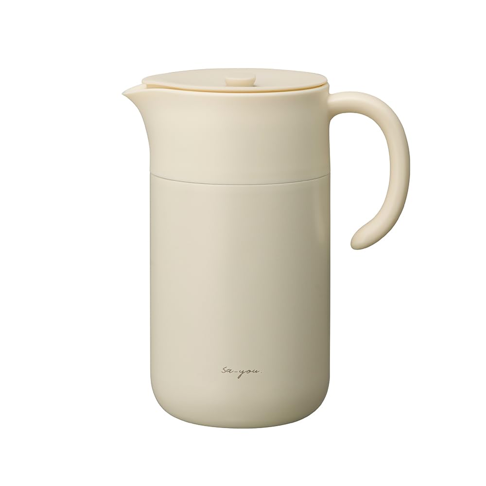 

Doshisha Pitcher for Hot Hot Water Water Specialist, 1.0L, Heat-Absorbent Design, Ivory, ON℃ZONE слоновая кость