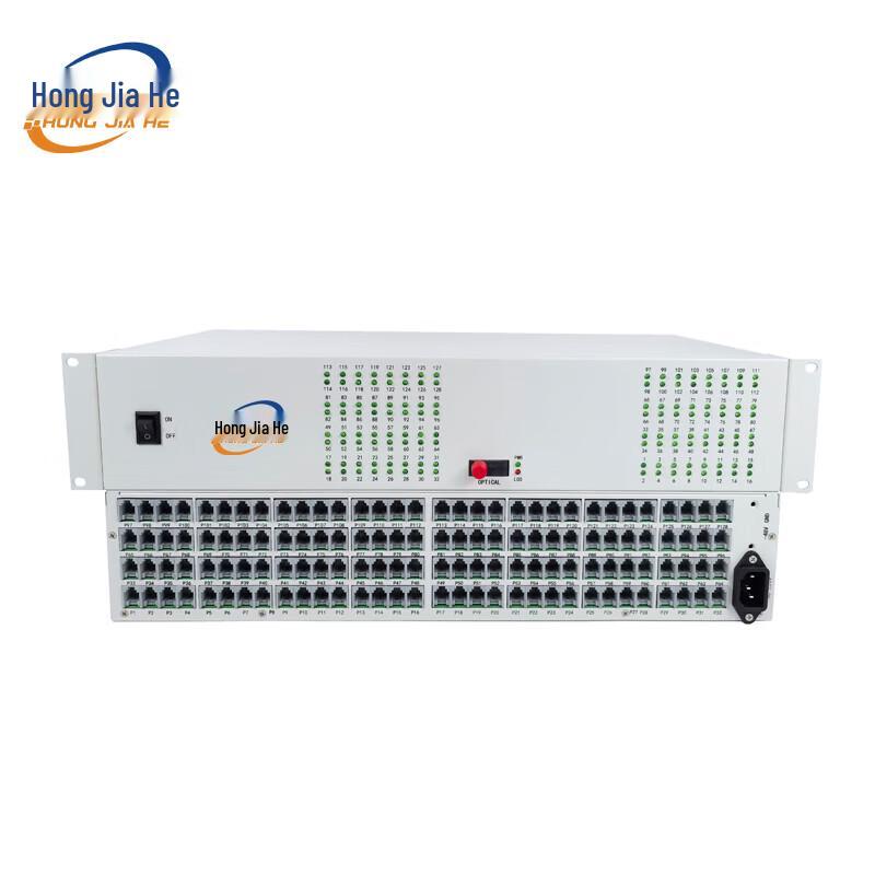 HONGJIAHE JH-128P 128-Channel PCM Voice Optical Transceiver