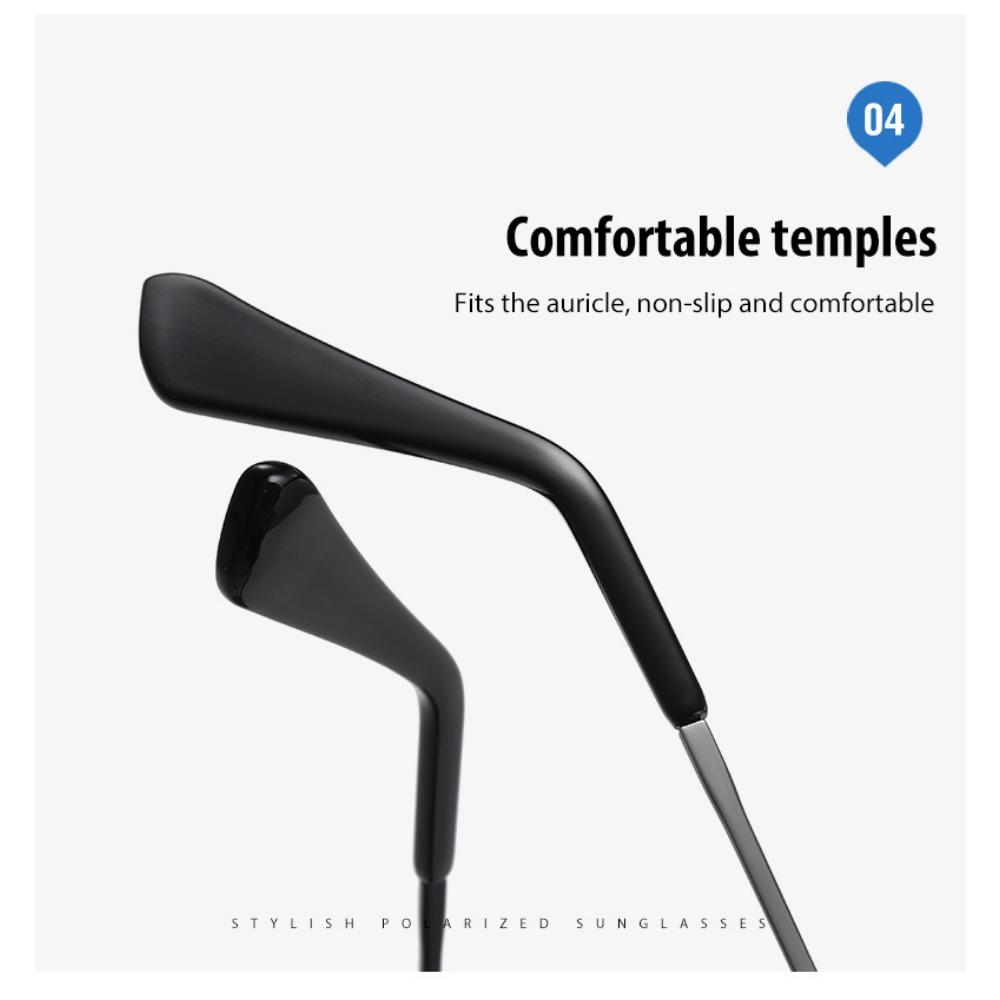 aoron Gradual Change Sunglasses Men's Colorful Two-color Large Frame Sunglasses Fashion Metal Sunglasses