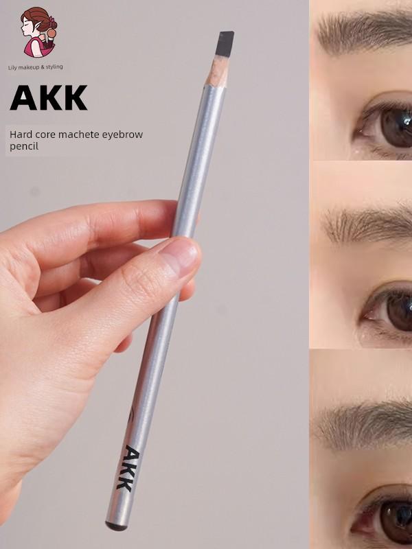 AKK Eyebrow Pencil Yuli Beauty Hard Core Yuli Beauty Waterproof Sweat-Proof Long Lasting Fadeless Makeup Artist Special Makeup