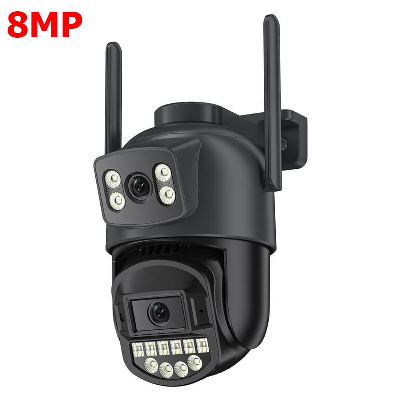 LS VISION Κάμερα 10MP PTZ IP 8MP 4K εξωτερικού χώρου με διπλό φακό με διπλή οθόνη 5G Κάμερα WIFI AI Παρακολούθηση Προστασίας ασφαλείας Κάμερα παρακολούθησης CCTV