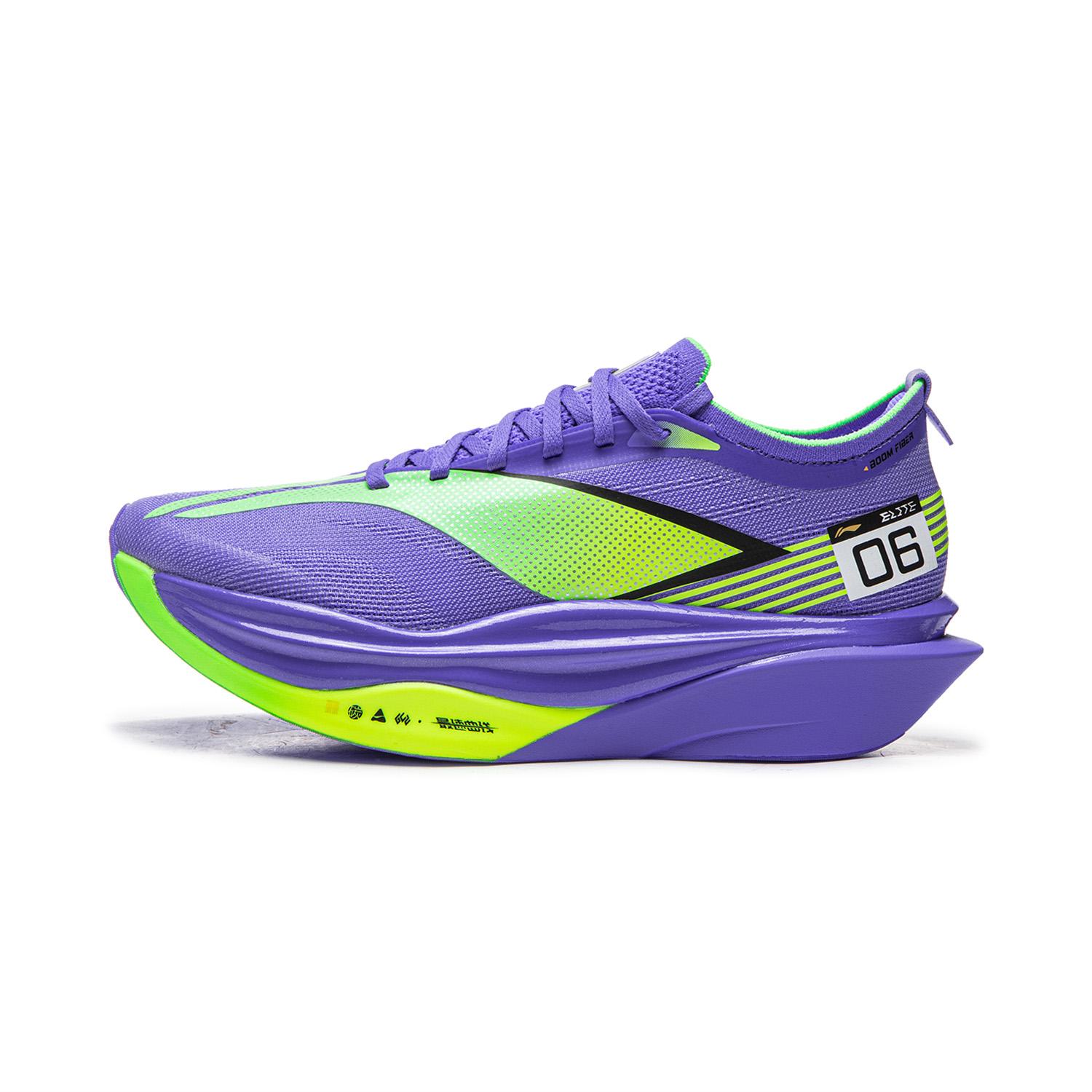 Li-Ning Men's Purple Li Ning Feidian 6 Elite Capsule Mesh Running Shoes Unisex Sneakers Fluorescent-Starry- Armw001-9 Cm