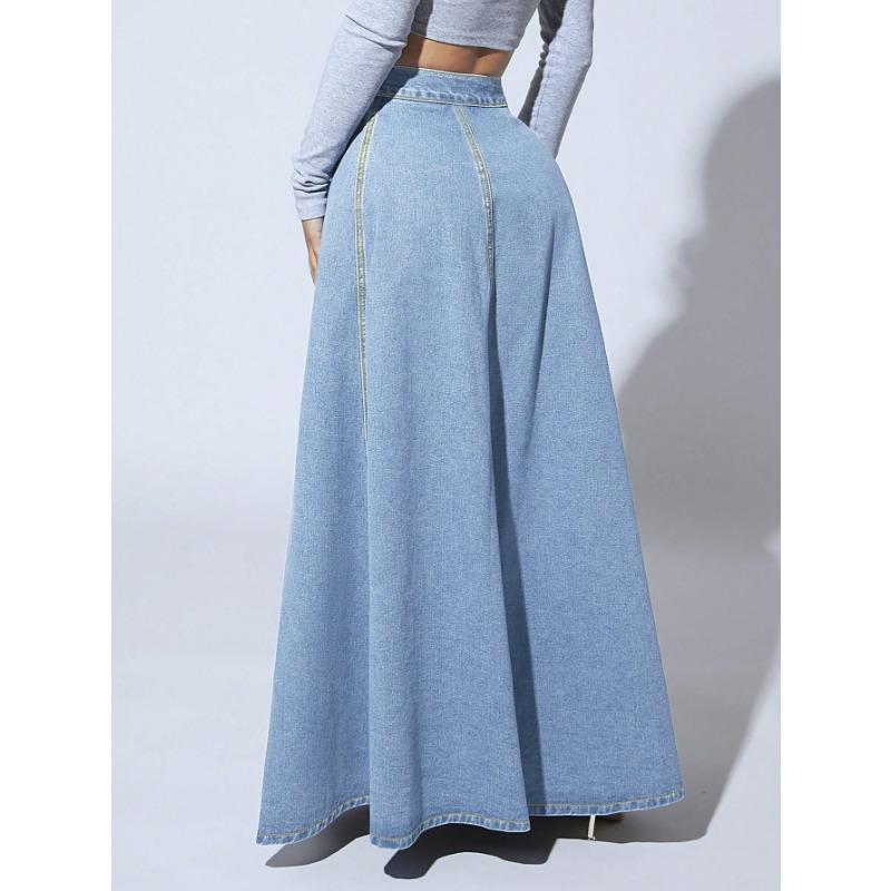 Women's Solid Color Print Casual Summer Spring Skirts
