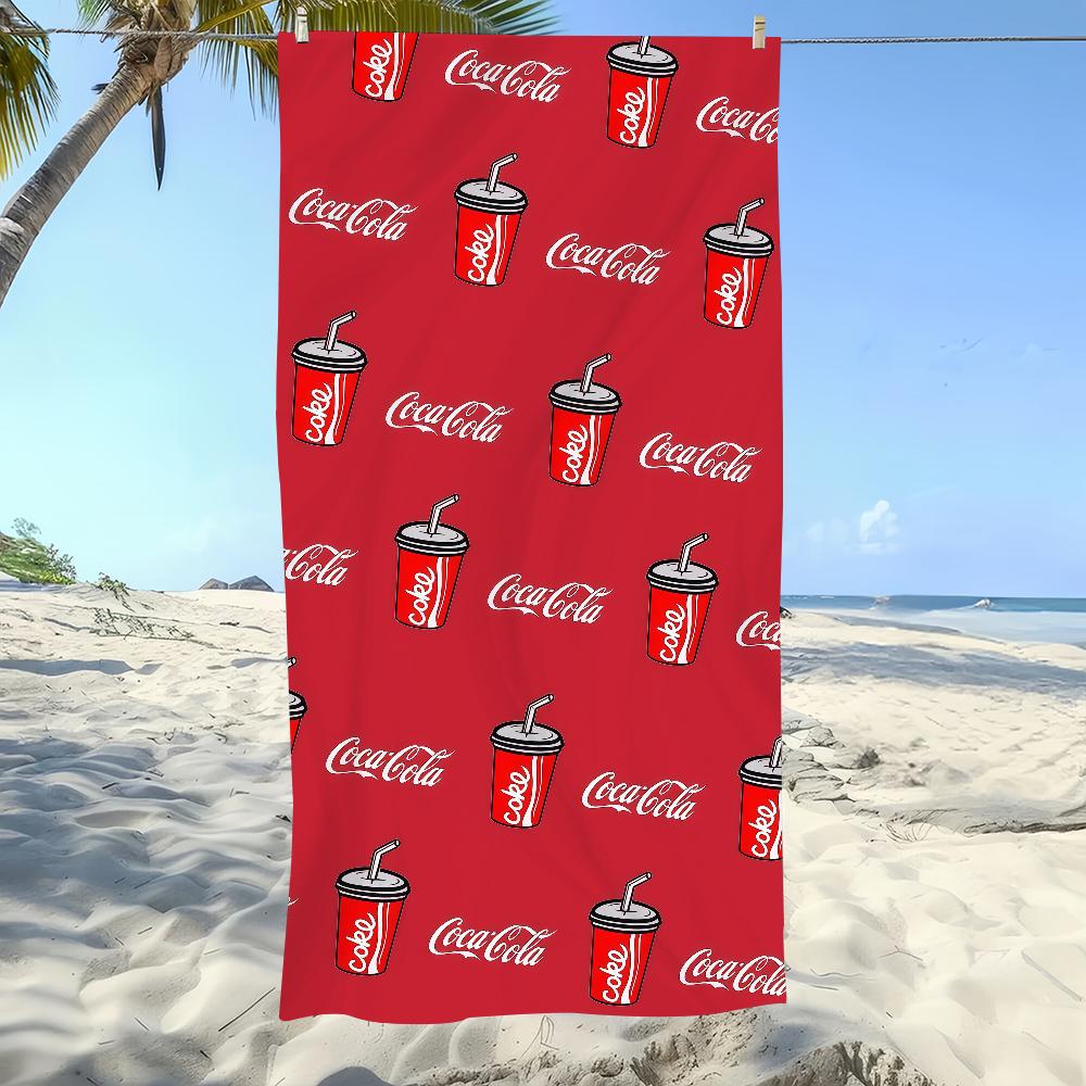 Mode C-CocaS C-Cola-S Kunst Handtuch Strand Übergröße Weich Ultra Saugfähig Schnell Trocknend Groß Pool Reise Camping Badezimmer