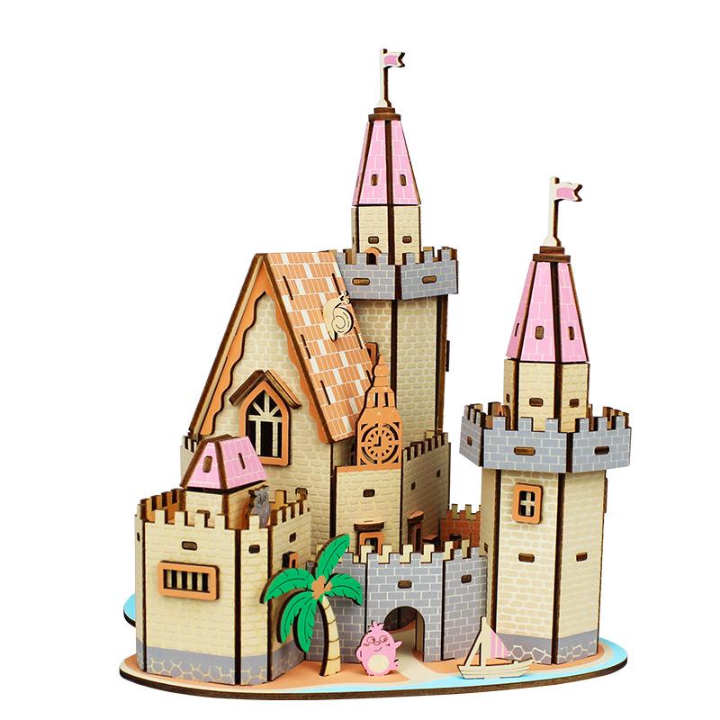 3D Wooden Puzzle Model Kit for Kids and Adults - Educational Brain Toy and Gift