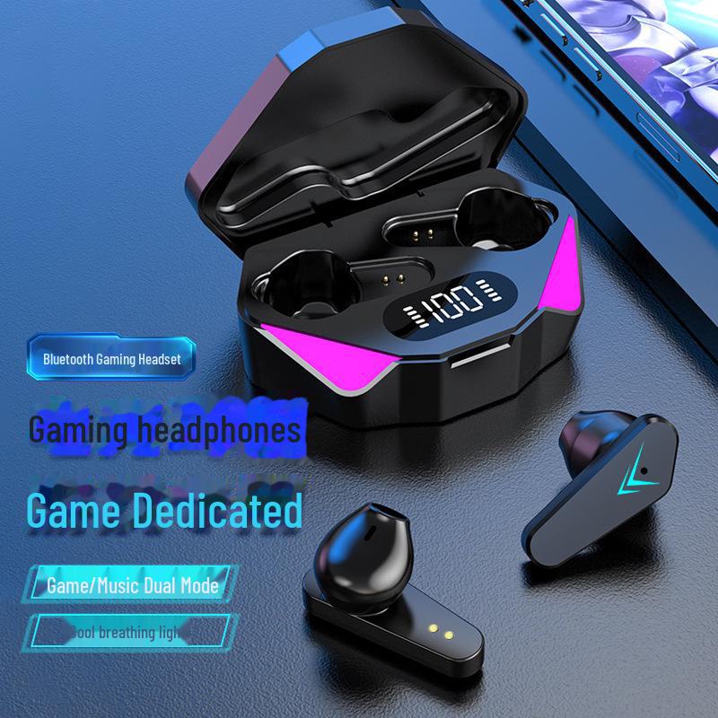 

«Беспроводная игровая гарнитура X15 Bluetooth — низкая задержка, HD-дисплей, оригинальный Jerry» TWS-X15 чёрный