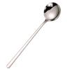 304 Stainless Steel Flat-Bottomed Spoon For Home Soup Chinese Western Food Adult Spoon Round-Bottomed Palace Spoon