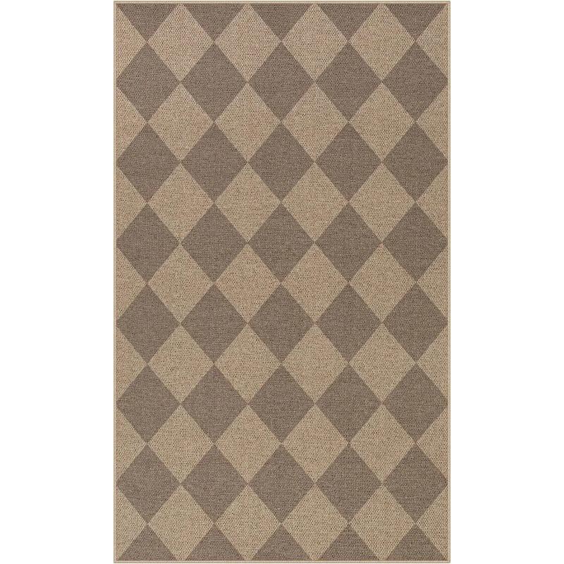 Living Room Carpet Non-slip Dirt-resistant Wear-resistant Floor Mat Black White Checkered Rug Home Decoration Large Size Mats