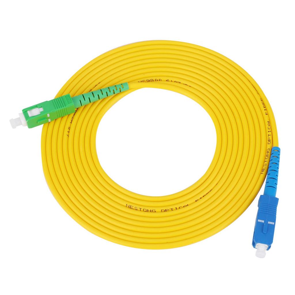 Single Mode Fiber Optic Jumper High Quality PVC Case Sc APCSc UPC 15 Meters Length