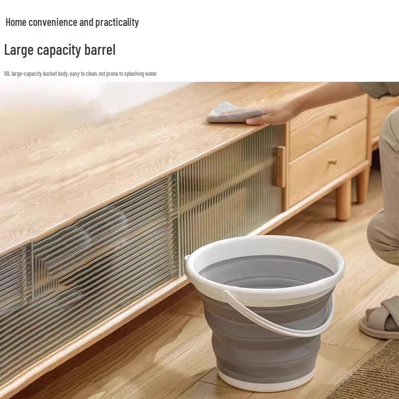 TikTok Trend: Portable Foldable Bucket for Travel & Outdoor Use